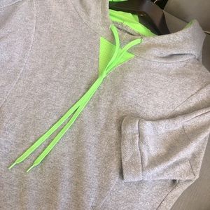 Energie Short Sleeve Open Back Hooded Sweatshirt